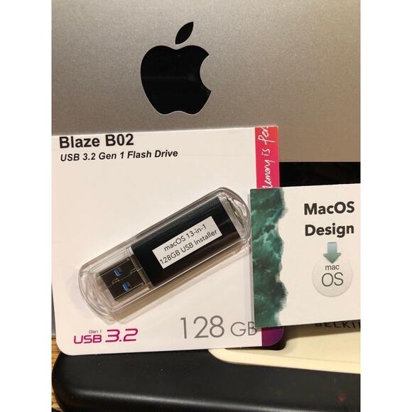 128GB USB-A 13-in-1 MacOS bootable installer, all 13 Apple Mac OS are included - Picture 1 of 8